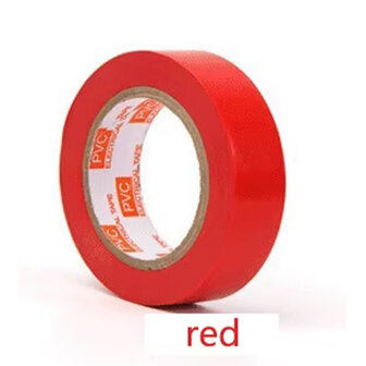 Isolatietape - 16mm x 10m PVC &ndash; Beschikbaar in Rood, Zwart, Blauw en Geel