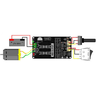 10 Amp 7V-30V Potentiometer &amp; Switch Control DC Motor Driver MD10-Pot Cytron 