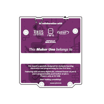 Maker UNO: Simplifying Arduino for {Education} Cytron 