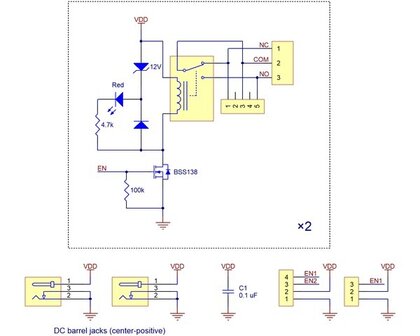 Basic 2-Channel SPDT Relay Carrier with 5VDC Relays (Assembled) Pololu 2485