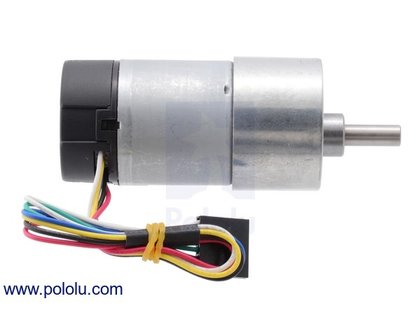 131:1 Metal Gearmotor 37Dx73L mm with 64 CPR Encoder (Helical Pinion) Pololu 4756