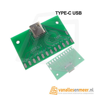 USB Type C Female Breakout 24pin