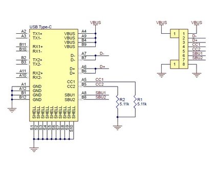 USB 2.0 Type-C Connector Breakout Board Pololu 2585