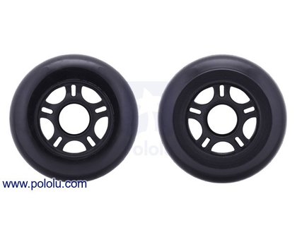 Scooter/Skate Wheel 100&times;24mm - Black   Pololu 3278