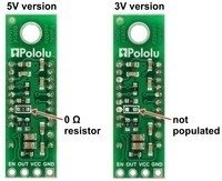 PCB for Sharp GP2Y0A60SZLF Analog Distance Sensor, 5V  Pololu 2475