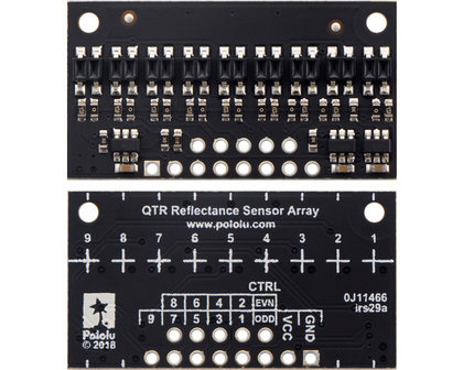 QTR-HD-09A Reflectance Sensor Array: 9-Channel, 4mm Pitch, Analog Output Pololu 4209