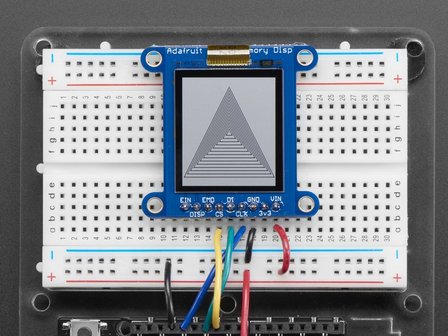 SHARP Memory Display Breakout - 1.3&quot; 168x144 Monochrome Adafruit 3502