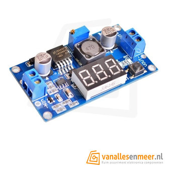 LM2596 Step down power module met LED Voltmeter