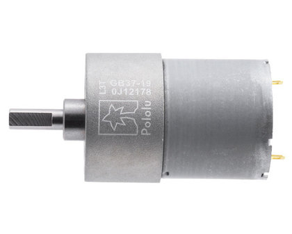 19:1 Metal Gearmotor 37Dx52L mm 12V (Helical Pinion) Pololu 4741