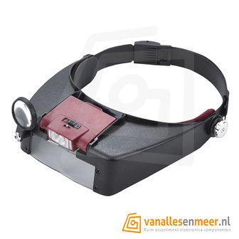 HOOFDBAND MET VERGROOTGLAS EN LED VERLICHTING