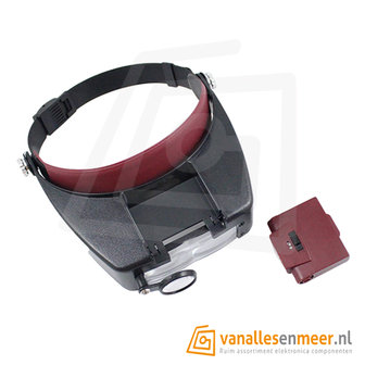 HOOFDBAND MET VERGROOTGLAS EN LED VERLICHTING