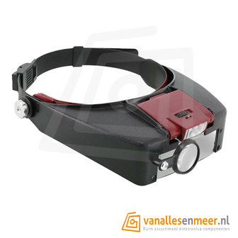 HOOFDBAND MET VERGROOTGLAS EN LED VERLICHTING