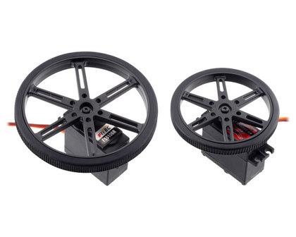 Wheel for Standard Servo 25T-90&times;10mm 2-Pack Pololu 4935