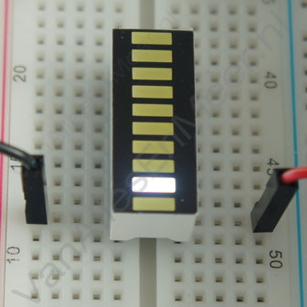 LED Balk 10 segments Wit