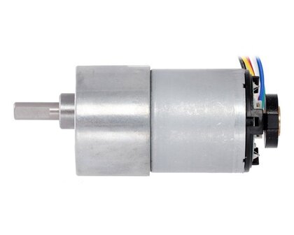 70:1 Metal Gearmotor 37Dx70L mm 24V with 64 CPR Encoder (Helical Pinion) Pololu 4694