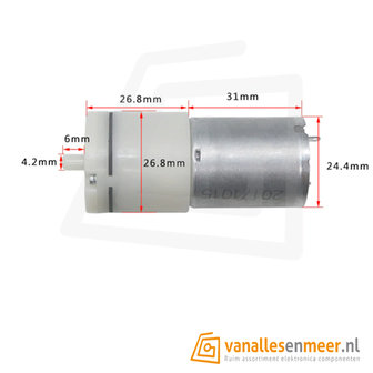 DC 6V Micro Lucht Pomp