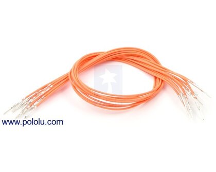 M-M 30cm Wires Pre-crimped Terminals 10-Piece Pololu 