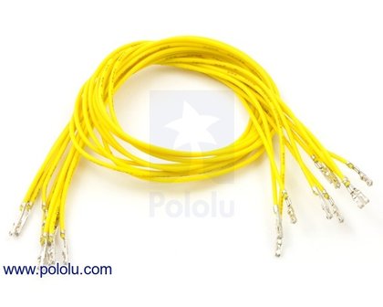 F-F 30cm Wires Pre-crimped Terminals 10-Piece Pololu 