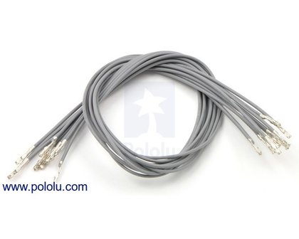 F-F 30cm Wires Pre-crimped Terminals 10-Piece Pololu 