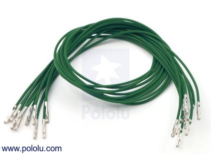 F-F 30cm Wires Pre-crimped Terminals 10-Piece Pololu 