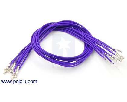 F-F 30cm Wires Pre-crimped Terminals 10-Piece Pololu 