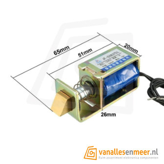 Deur slot Solenoid 6V 1A - TAU-0837DL