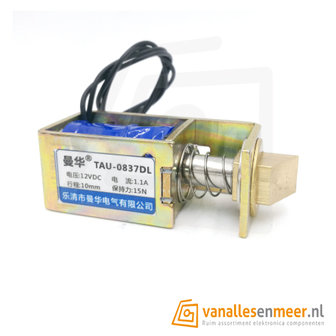 Deur slot Solenoid 12V 1A - TAU-0837DL