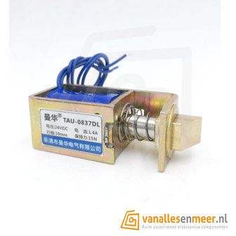 Deur slot Solenoid 24V 1A - TAU-0837DL