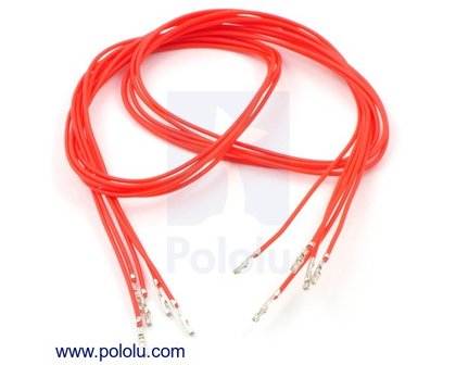 F-F 60cm Wires Pre-crimped Terminals 5-Piece  Pololu 