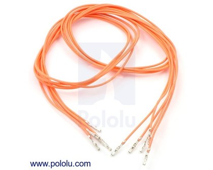 F-F 60cm Wires Pre-crimped Terminals 5-Piece  Pololu 