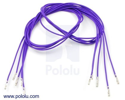 F-F 60cm Wires Pre-crimped Terminals 5-Piece  Pololu 