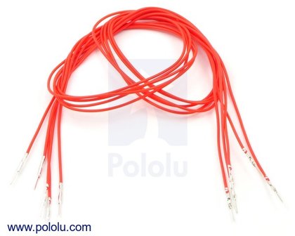 M-M 60cm Wires Pre-crimped Terminals 5-Piece  Pololu 