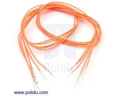 M-M 60cm Wires Pre-crimped Terminals 5-Piece  Pololu 