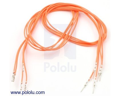 M-F 60cm Wires Pre-crimped Terminals 5-Piece Pololu 