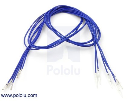 M-F 60cm Wires Pre-crimped Terminals 5-Piece Pololu 