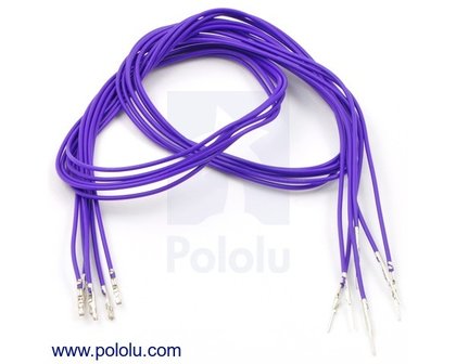 M-F 60cm Wires Pre-crimped Terminals 5-Piece Pololu 