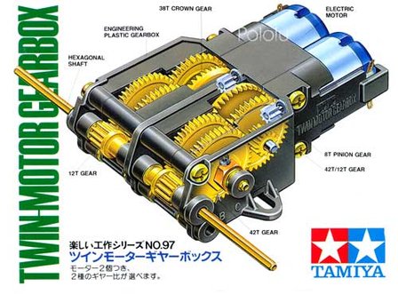 Tamiya 70097 Twin-Motor Gearbox Kit Pololu 61