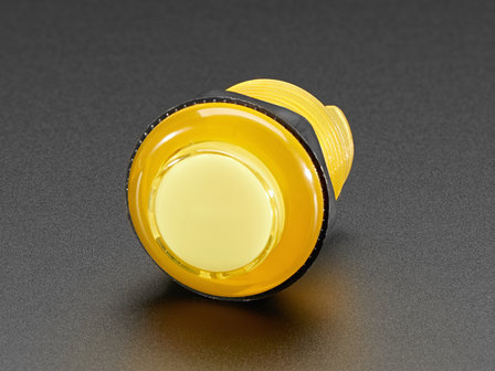 Arcade Button with LED - 30mm Translucent Yellow  Adafruit 3488