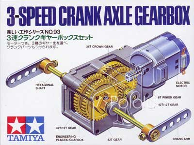 Tamiya 70093 3-Speed Crank-Axle Gearbox Kit Pololu 67