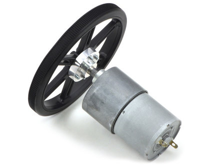 6.3:1 Metal Gearmotor 37Dx50L mm 12V (Helical Pinion) Pololu 4747