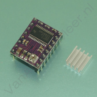 Stappenmotor driver stepstick DRV8825 met heatsink 3D printer