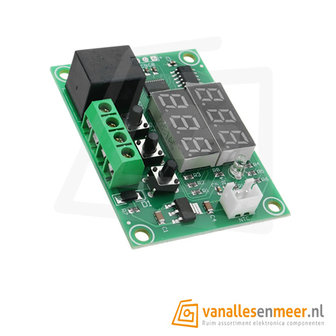 XH-W1219 DC 12V Dual Display Digitale temperatuurregelaar Hoge nauwkeurigheid Temperatuurcontroleschakelaar