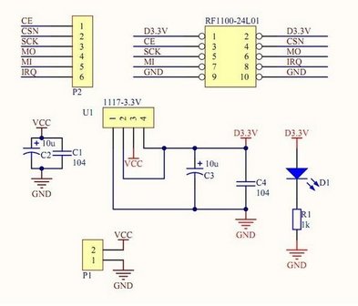 NRF24L01 adapter module