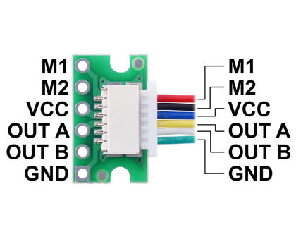 Breakout voor JST SH-stijl connector, 6-pins mannelijke zijingang Pololu 4772