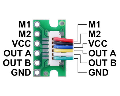 Breakout voor JST SH-stijl connector, 6-pins mannelijke boveningang Pololu 4770