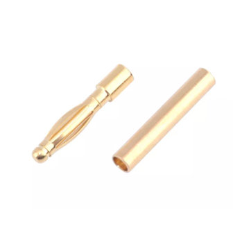 2mm Gold Bullet Banana Connector