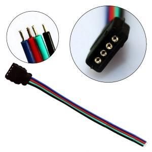 RGB stekker met kabel voor ledstrip female