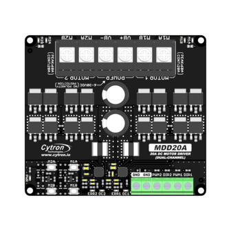 20Amp 6V-30V DC Motor Driver (2 Channels)  MDD20A Cytron 