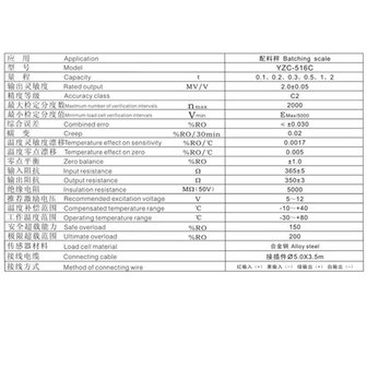 Weegsensor  100KG  YZC-516C