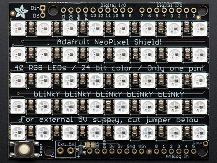 NeoPixel  grid RGB 5x8 Neomatrix    van Adafruit 1430